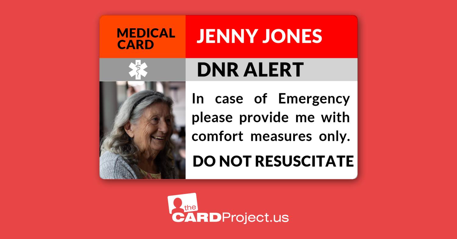 DNR Medical Photo ID Card (FRONT)